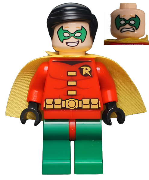 Минифигурка Lego Super Heroes Robin - Very Short Cape sh112a U